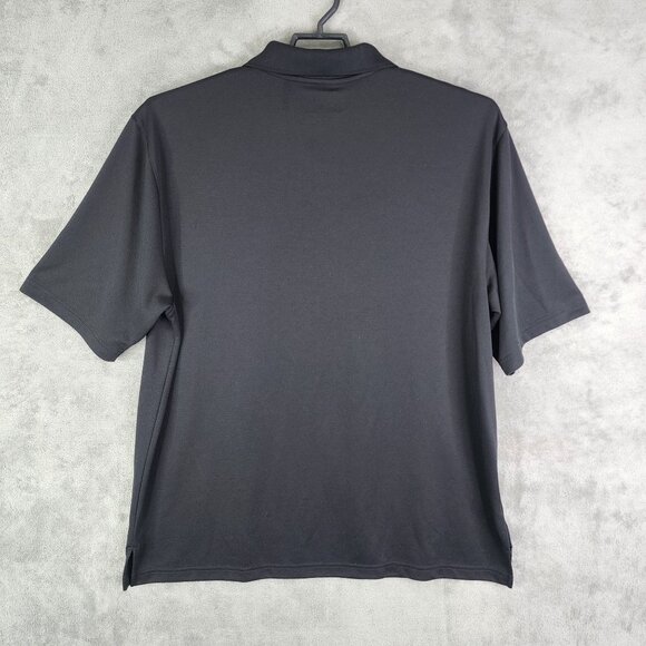Men's Black Grand Slam Polo Shirt Short Sleeve Airflow Polyester Size XL - Picture 6 of 9
